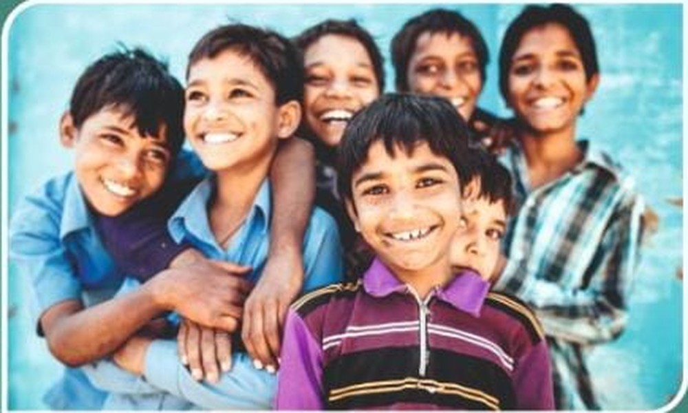 Children playing sport together at a Megharha Rayne Foundation event